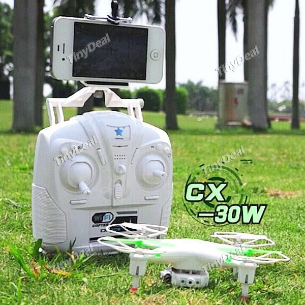 Cheerson CX-30W 4-CH Wi-Fi RC Quadcopter Drone with FPV 30W Camera & 6-Axis Gyro for iPhone Android RTF TRC-364918