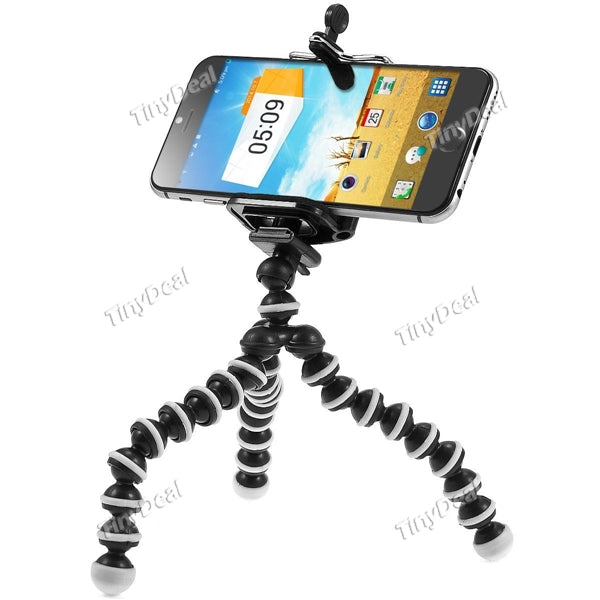 Octopus Style 1/4" Screw Port Camera Holder Tripod with Phone Holder EVATP-365708
