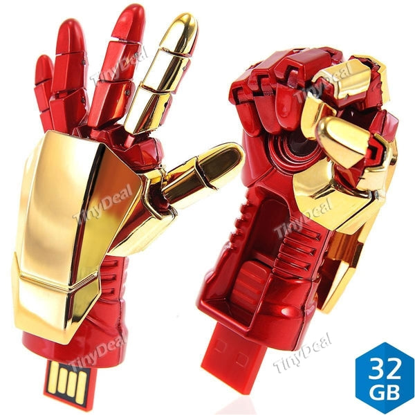 Iron Hand 32GB USB 2.0 Flash Drive U Disk Memory Stick USB Pen Drive-Style Assorted EUD-372487