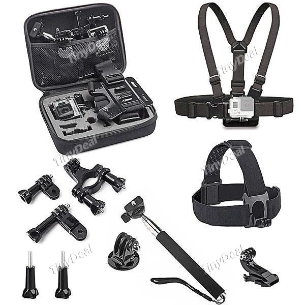 5-in-1 Mounting Suite Monopod Tripod Protective Bag for GoPro Hero 4/Hero3+/ Hero 3/Hero 2 EVATH-373819