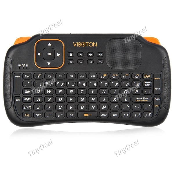 VIBOTON 2.4Ghz Mini Wireless Keyboard & Flying Air Mouse w/ Touchpad for PC Smart TV Android TV ECAKB-384779