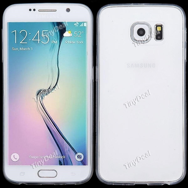 Protective Ultrathin Transparent TPU Soft Back Cover Case for Samsung Galaxy S6 EPASC-385012