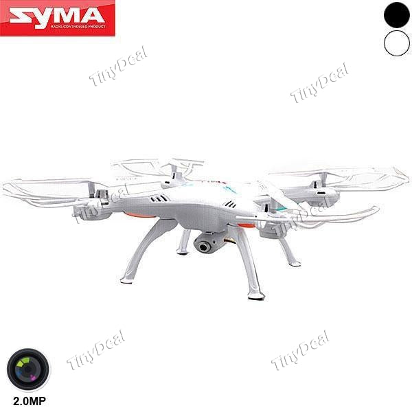 Syma X5SC X5SC-1 6-axis 4CH 360° Flips 2.4GHz RC Quadcopter with 2MP Camera Headless Mode RTF TRC-385465