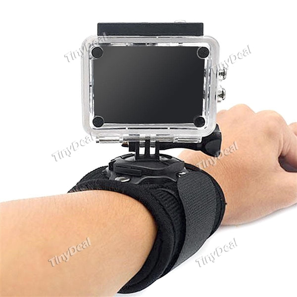 360°Rotatable Wrist Strap Mount with Installation Base for GOPRO SJCAM Xiaomi Yi Sports Camera EVATH-386767