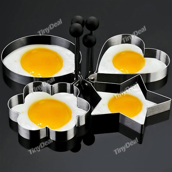 12pcs Stainless Steel Cake Mold Fried Egg Mold Cookie Mould Bakeware HKI-388870