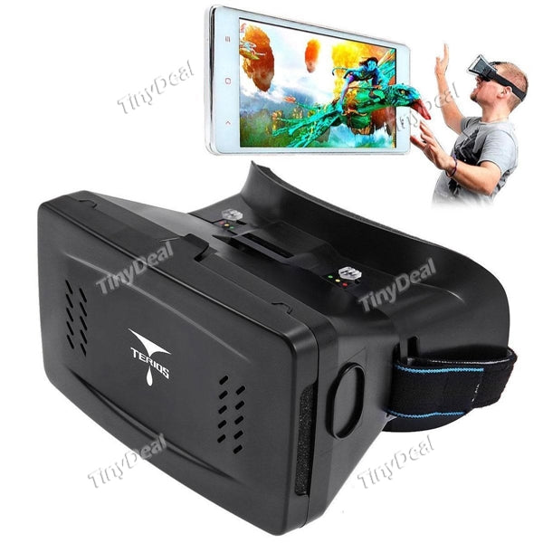 Terios II Version Virtual Reality Adjustable 3D glasses with Head Band for 3D Games Photos Films EVG-390487