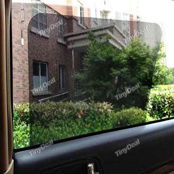 2PCS Automobile Electrostatic Adsorption Sunshade Sticker Car Side Windows Sun Block Solar Protection Baffle RTH-391611