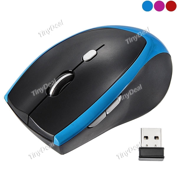 G-198 Wireless 10 Meters 2.4GHz Optical Mouse USB f Notebook Laptop Users ECAMS-394198