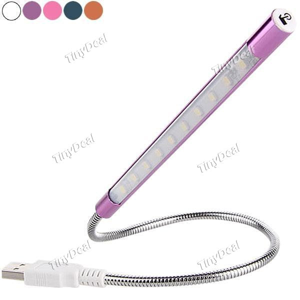 10-LED Aluminum Alloy Touch Switch Control Flexible USB Light Lamp EPATH-396579