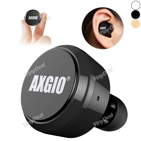 AXGIO Super Mini Nano Bluetooth 4.0 Wireless Stereo Earphone with Mic Clear Sound for Smart Phones Tablets