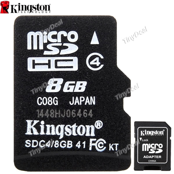 Kingston TF Card 8GB Class 4 SDHC Mobile phone EFM-400784