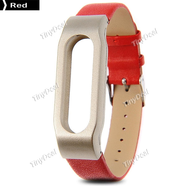 Replacement Genuine Leather Xiaomi Miband Bracelet Wrist Strap for Miband / Miband 1S Smart Watch WWTWA-402630-C14