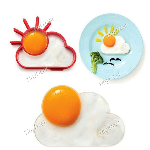 Sun Shape Silicone Fried Egg Mold Ring Cooking Tool - Assorted Color HKI-403964