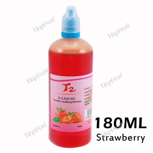 T2 180ml E-liquid Strawberry Flavor E-juice 8mg Nicotine