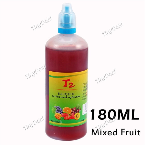 T2 180ml E-liquid Mixed Fruit Flavor Tutti Fruit Flavor 8mg Nicotine