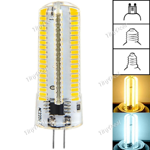 220V E14/G9/G4/E11/E12 10W 1000LM 152-LED SMD 3014 LED Dimmable Corn Bulb Warm White Natural White HLT-415650