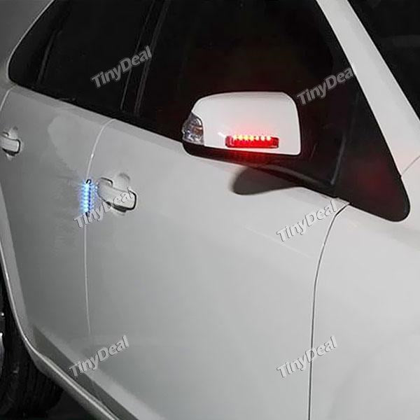 Solar Powered Waterproof Side Vent Warning Light Shock Absorber Light RTH-440672