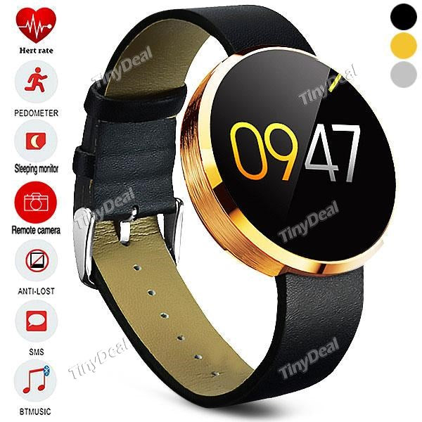 DM360 MTK2502A IPS 1.22" Smart Watch Bluetooth 4.0 Sleep Heart Rate Monitor Sport for Android / iOS WWT-441925
