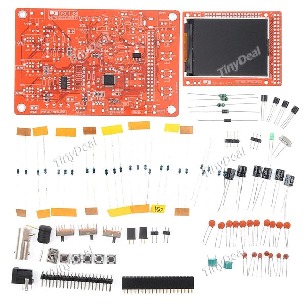DSO-138 DIY Digital Oscilloscope Kit DIY Electronics Suite Bulk Oscilloscope Parts EDT-447314