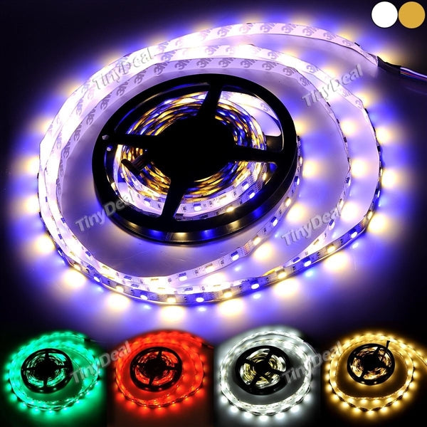 5m 12V 300-LED SMD 5050 72W 5600LM Dimmable RGBW Strip Light RGBW with 44-Key IR Remote Controller HLT-463657