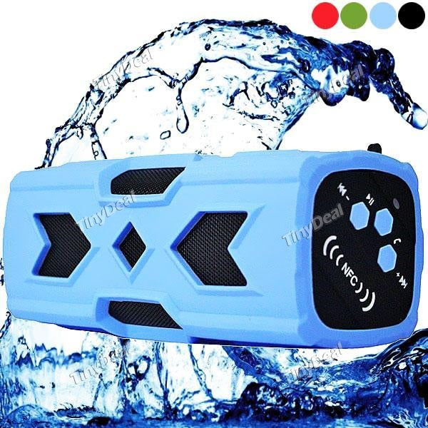 10W Super Bass Waterproof NFC Bluetooth 4.0 Speaker 3600mAh Power Bank w/ Mic f Computers/iPhone/Samsung HHITH-463764