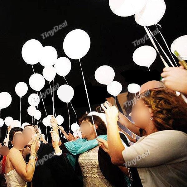 10pcs LED Light-up Balloon Light LED Inflatable Balloon Lamp for Wedding Parties Festival