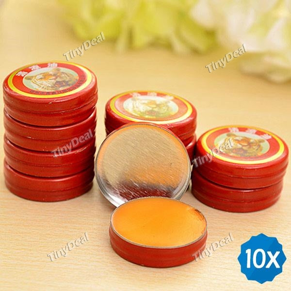 10pcs Tiger Head Menthol Balm Refreshing Relief Headache Oil KB-470712