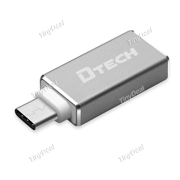 DTECHMetal Shell USB 3.1 Type-C to USB 3.0 Adapter for MacBook Nokia N1 ZUK Z1 Smartphone - Color Assorted