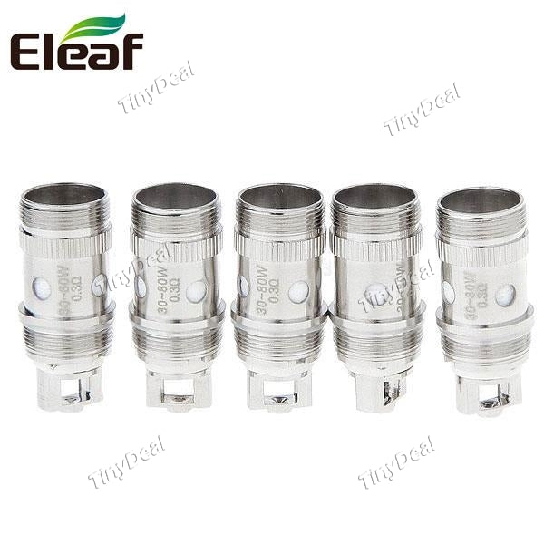 Authentic Eleaf iJust2 5pcs EC Dual Coil Sub-ohm Replacement Coil Head 0.3Ohm