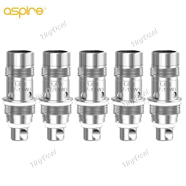 Authentic 5Pcs Replacement Aspire Nautilus Bottom Vertical Coil Head 1.6Ohm BVC NEC-476191