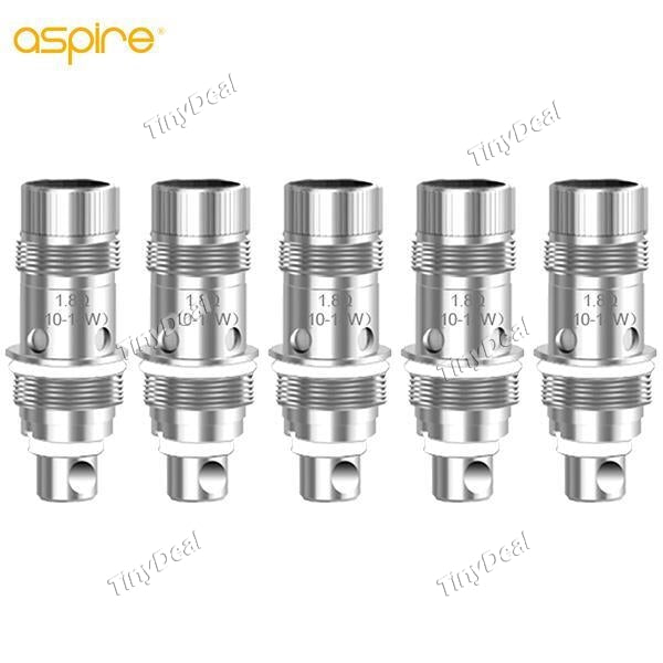 Authentic 5Pcs Replacement Aspire Nautilus Bottom Vertical Coil Head 1.8Ohm BVC NEC-476195
