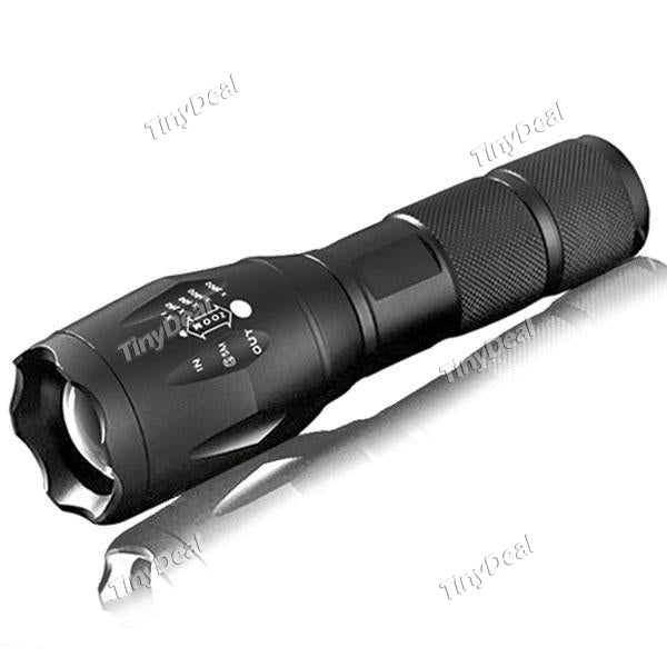 1/2 pcs CREE XM-L T6 1-LED 3800LM 5 Modes Zoom LED Flashlight Torch Light