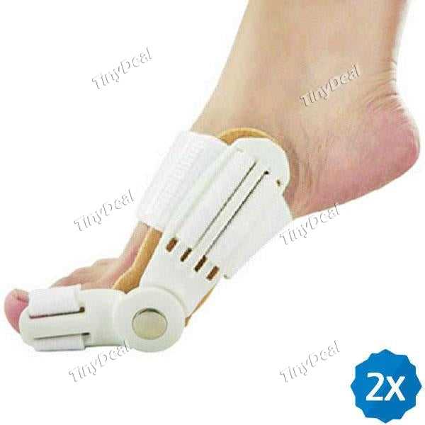 2pcs Big Toe Bunion Straightener Splint Corrector Hallux Valgus Straightener Corrector Foot Pain Relief