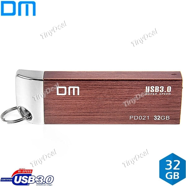 DM PD021 USB3.0 32GB Metal USB Flash Drive High-speed Pendrive Shockproof Dustproof Business Pen Drive EUD-491524