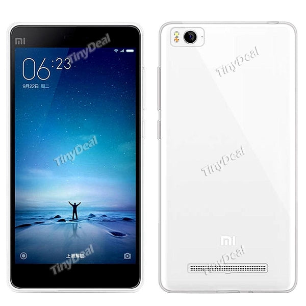 Protective Ultra-thin Transparent TPU Soft Back Cover Case for Xiaomi Mi 4c 4i Smartphone E-492586