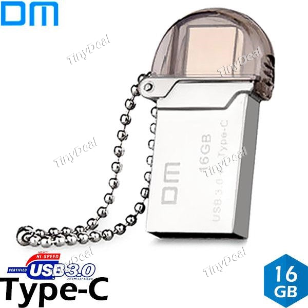DM PD019 16GB USB3. 1 Type-C & USB3.0 Dual Interface Metal OTG High-speed U-disk USB Flash Drive for New Macbook EUD-493903