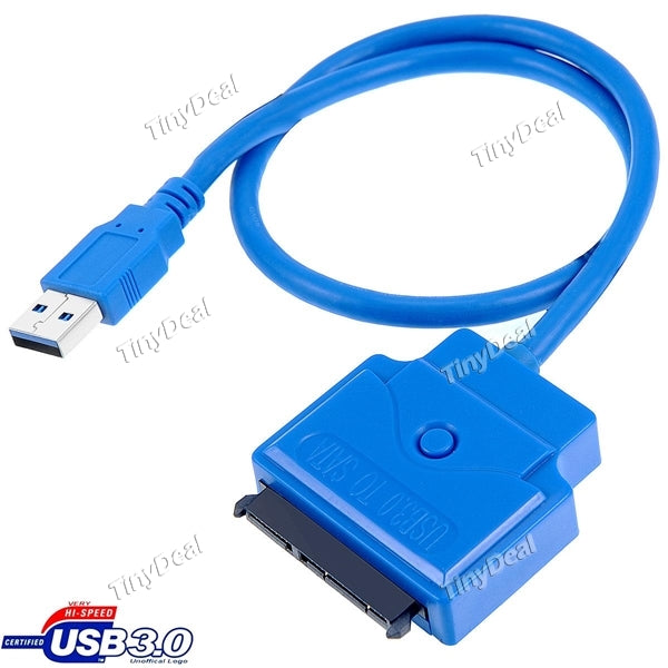 USB 3.0 to 3.5" Desktop PC SSD/HDD SATA 3.0 Adapter Data Cable Cord Wire for Hard Drive Internal to External HHI-494017