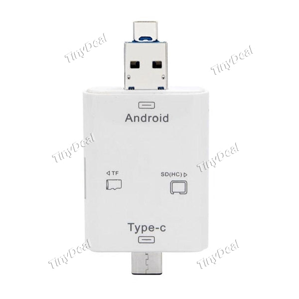 T-635 3 in 1 USB 3.1 Type-C OTG SD/TF Card Reader for Smartphone Tablet PC Macbook EUD-495224