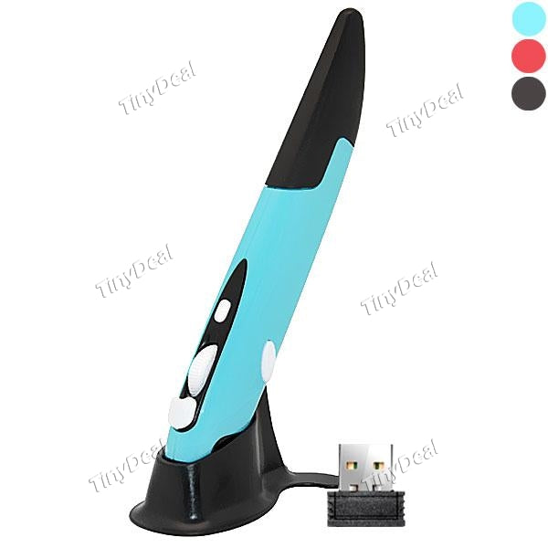 PR-03 2.4GHz Wireless Optical Pen Mouse Adjustable 800 / 1200 / 1600DPI w/ USB Receiver for PC Laptop Tablet ECAMS-495250