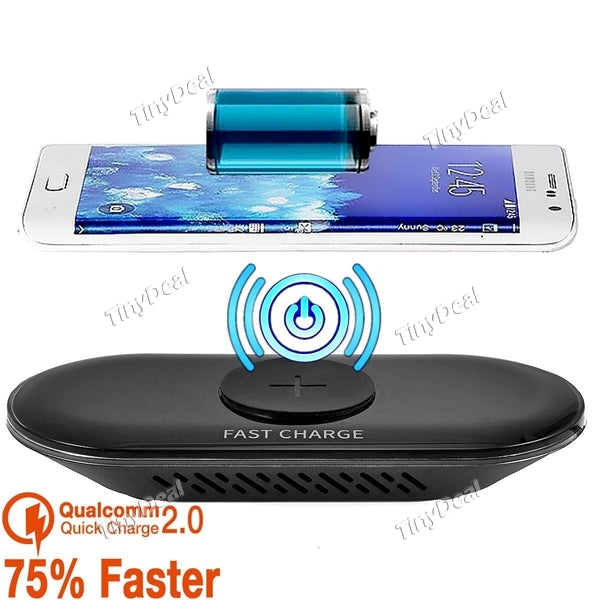 Wireless Fast Charger QC2.0 Qi Phone Charging Pad for Samsung Galaxy S8/S8+/S7/S7 edge