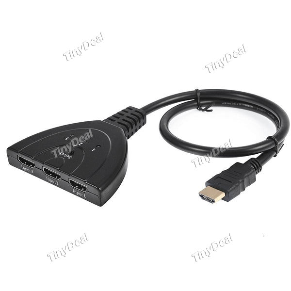 3 In 1 Out Port HDMI Auto Switch Splitter Switcher HUB 1080P Cable for HDTV XBOX PS3 ECACB-497834