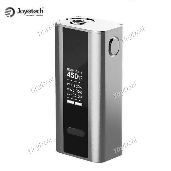 Authentic Joyetech Cuboid 150W VW Temperature Control Box Mod APV - Silver NEC-500089