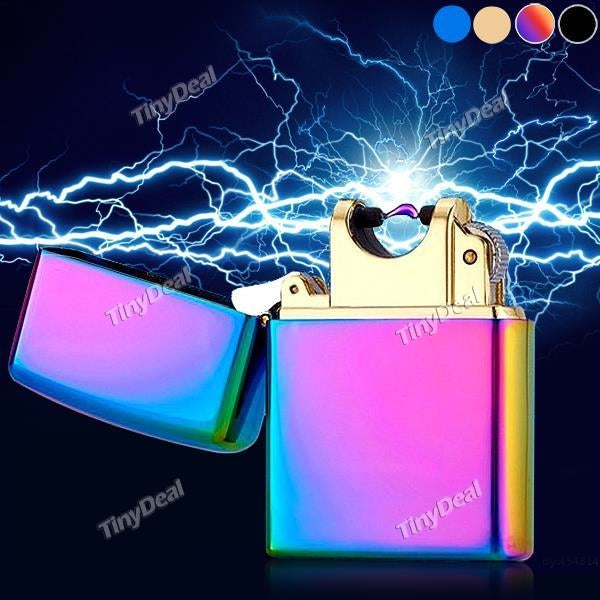 Tesla Coil Lighters Retro USB Rechargeable Arc Electronic Lighter Windproof Cigarette Lighter HHIJL-501577