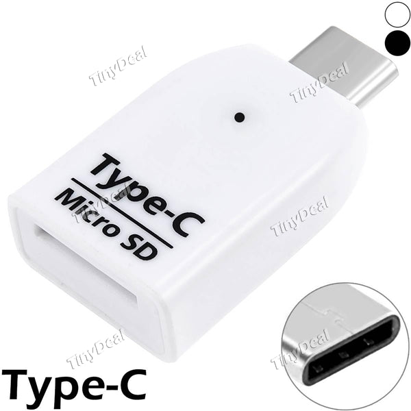 USB 3.1 Type-C to Micro SD / TF Card Reader OTG Adapter for Macbook Chromebook Xiaomi 4C Nokia N1 LeTV Phone ECACR-503252