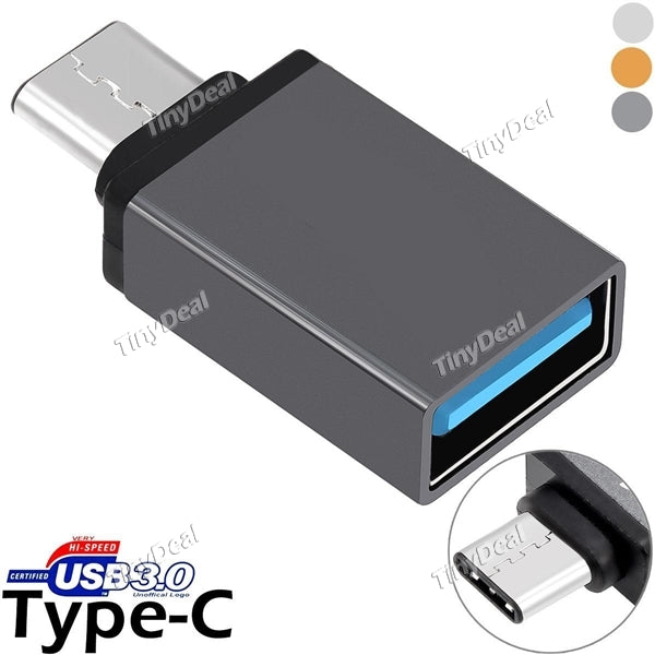 Metal Shell USB 3.1 Type-C to USB 3.0 OTG Adapter for MacBook OnePlus 2 Nokia N1 ZUK Z1 Smartphone