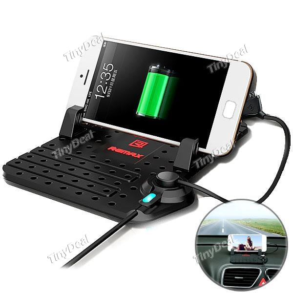 REMAX Soft Silicone Magnetic Adsorption Car Charging Stand Holder Mount for Smartphone EPATH-506048
