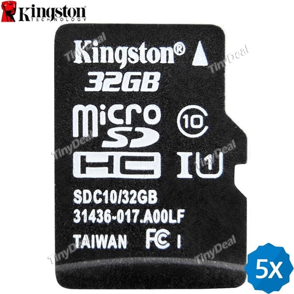 5 x KINGSTON Original 32GB Class 10 UHS-1 Micro SDHC Card KB-506365