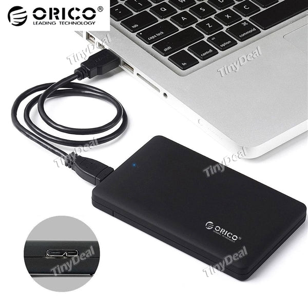 ORICO 2599US3 2.5 inch USB 3.0 Hard Drive Enclosure Disk Box for 9.5mm SATA3 HDD/SSD Tool-Free