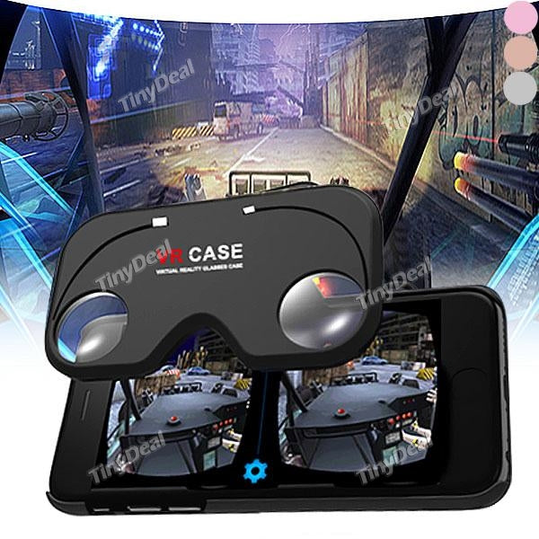 3D VR CASE Virtual Reality Glasses Portable VR Glasses Back Case Cover for iPhone 6/6s 4.7" E-508023