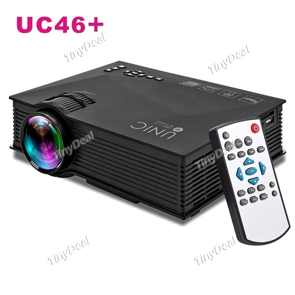 UC46+ 1200LM Wi-Fi 130" Portable LCD LED Multimedia Home Theater Projector 1080P with HDMI/VGA/IR/USB/SD